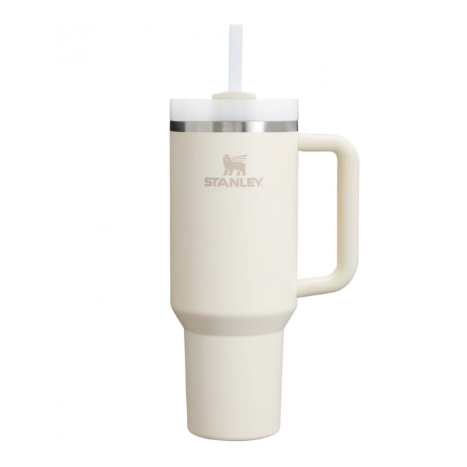 Термокружка Stanley Quencher H2,0 1,18 л с трубочкой, бежевая (10-11913-088)